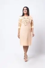 Floral Embroidered Short Dress - Image 4