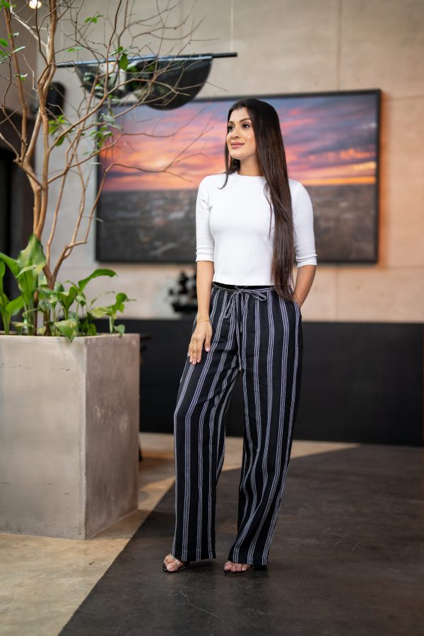 Striped Wide Leg Pant - Image 4