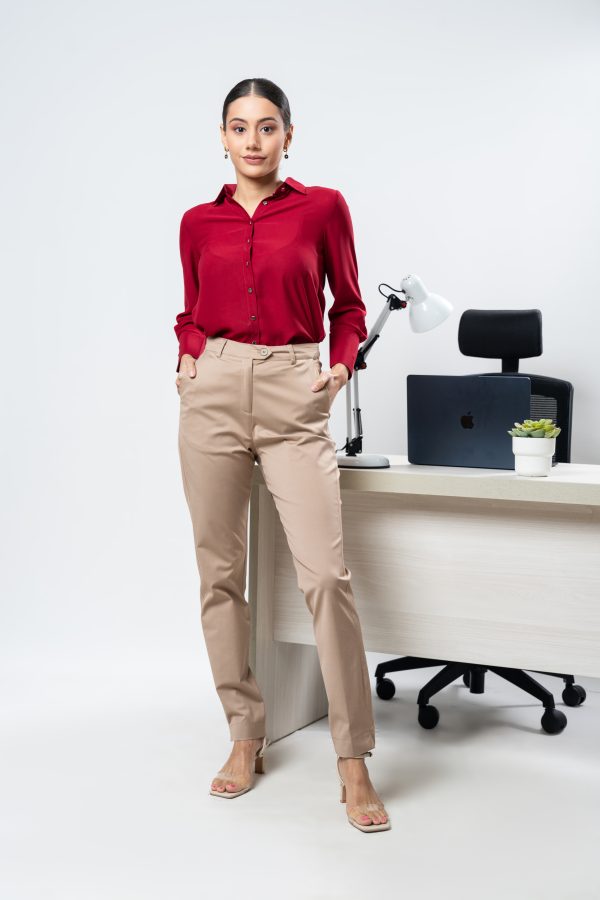 Pencil Cut Office Pant - Image 4