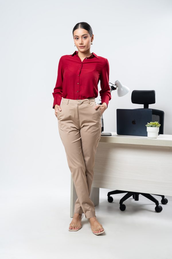 Pencil Cut Office Pant - Image 3