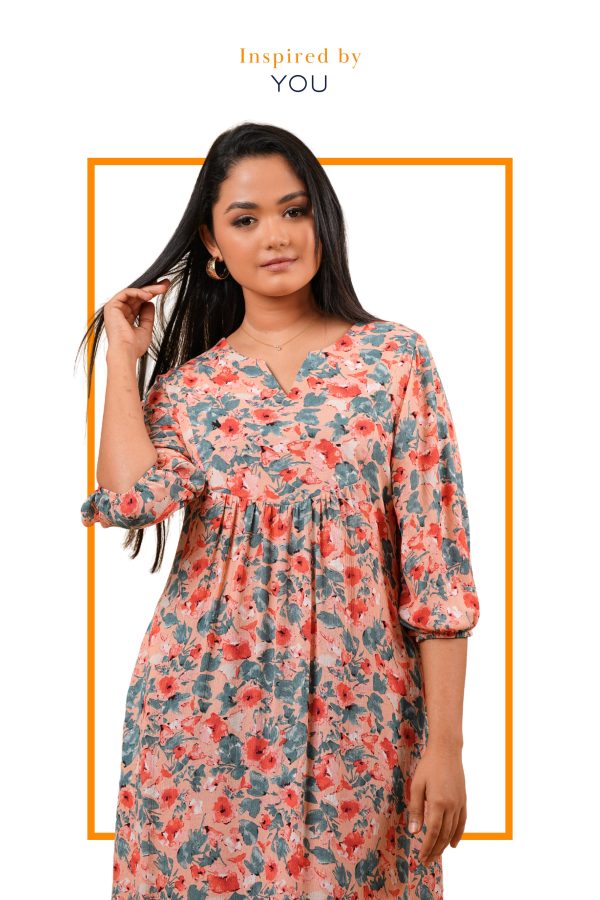 Floral Patterned Short Dress