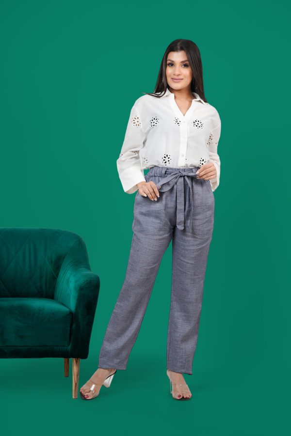 Front Tie-Up Casual Pant