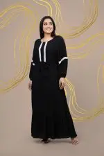 Lace Detailed Baggy Sleeve Maxi Dress - Image 2
