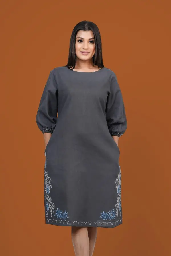 Embroidered Short Dress