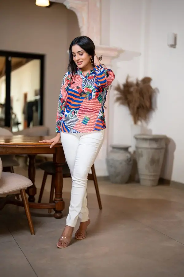 Printed Shirt Blouse - Image 5