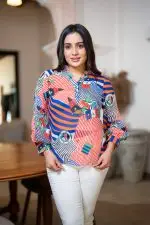 Printed Shirt Blouse - Image 3