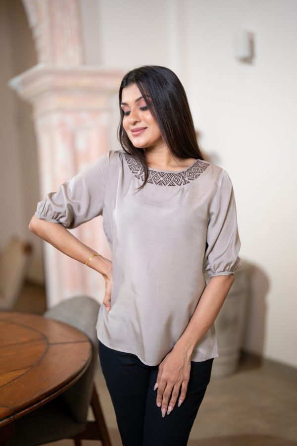 Embroidery Detail Blouse - Image 3