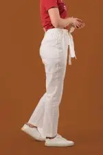 Waistband Tie-Up Pencil Cut Pant - Image 6