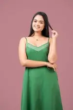 Strappy Embroidered Maxi Dress