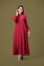 Shirt Collared Loose Fitted Maxi Dress - Image 4
