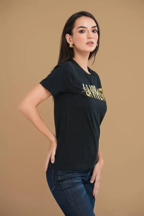 La Vivente foil print T-shirt - Image 2