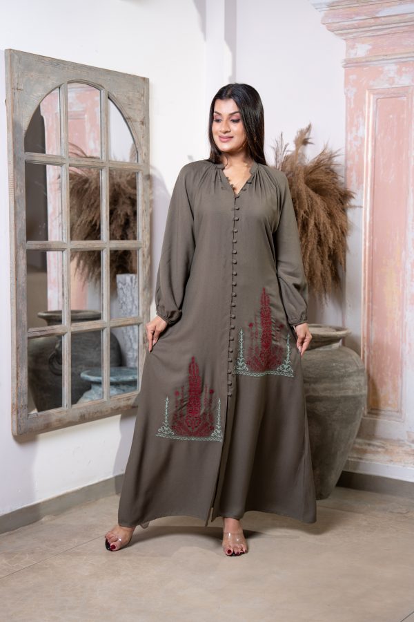 Loose Fitted Button Down Maxi Dress - Image 4