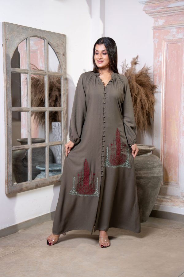 Loose Fitted Button Down Maxi Dress - Image 4