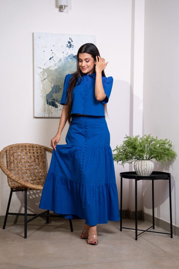 Cutlawn Top and Tiered Skirt Set - Image 3