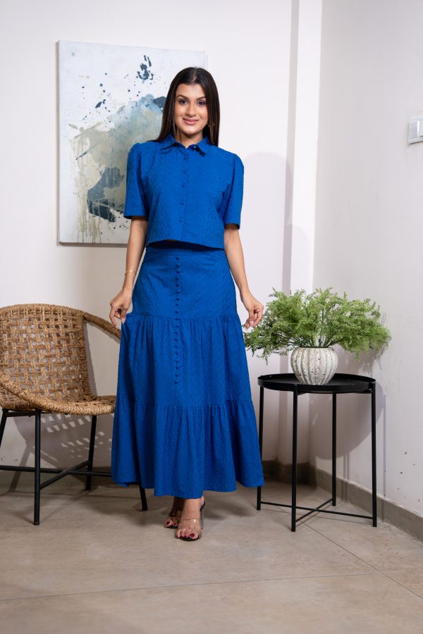 Cutlawn Top and Tiered Skirt Set