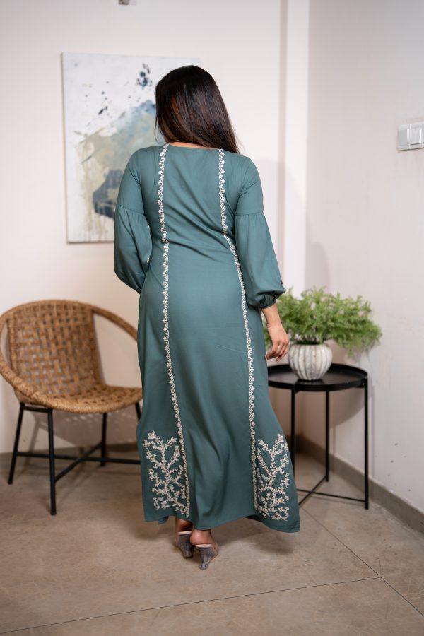 Embroidery Detailed Maxi Dress - Image 6