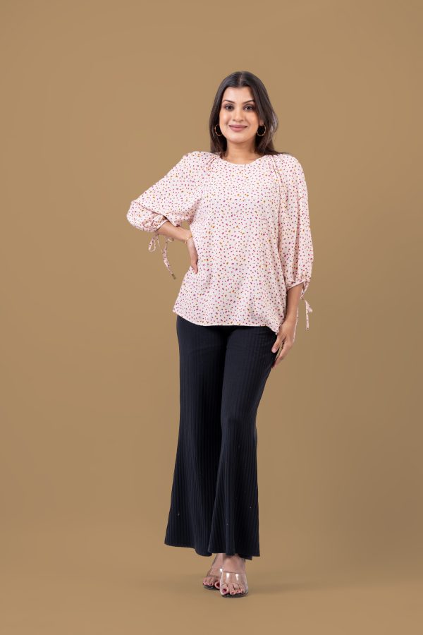 Floral Patterned Raglan Sleeve Blouse - Image 3