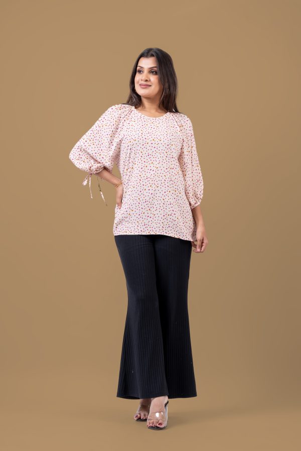Floral Patterned Raglan Sleeve Blouse - Image 4