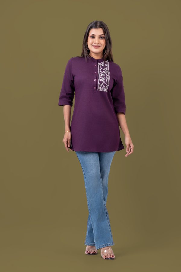 Embroidery Detailed Shirt Blouse - Image 3