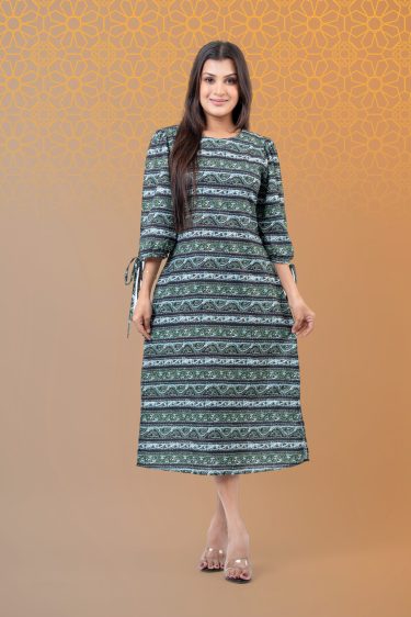 Sleeve Tie-up detail Short Dress
