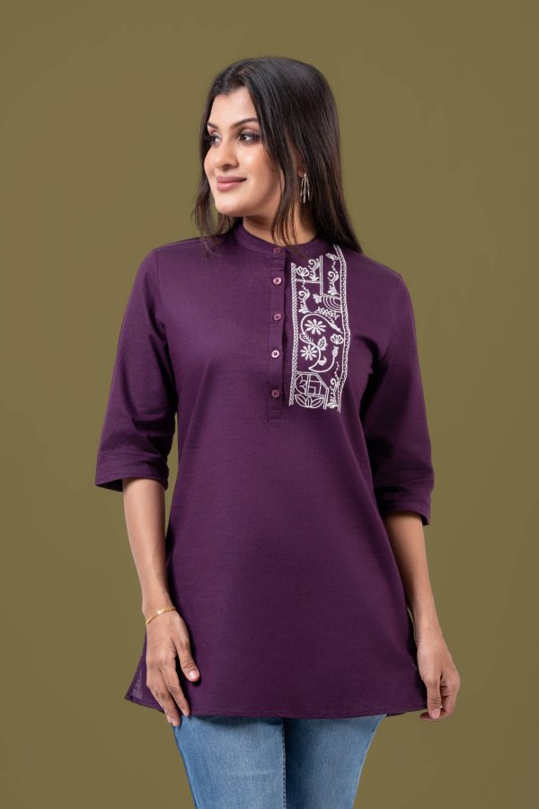 Embroidery Detailed Shirt Blouse - Image 2