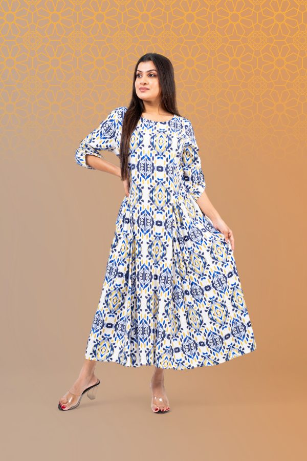 Hip Gather Detailed Midi Dress