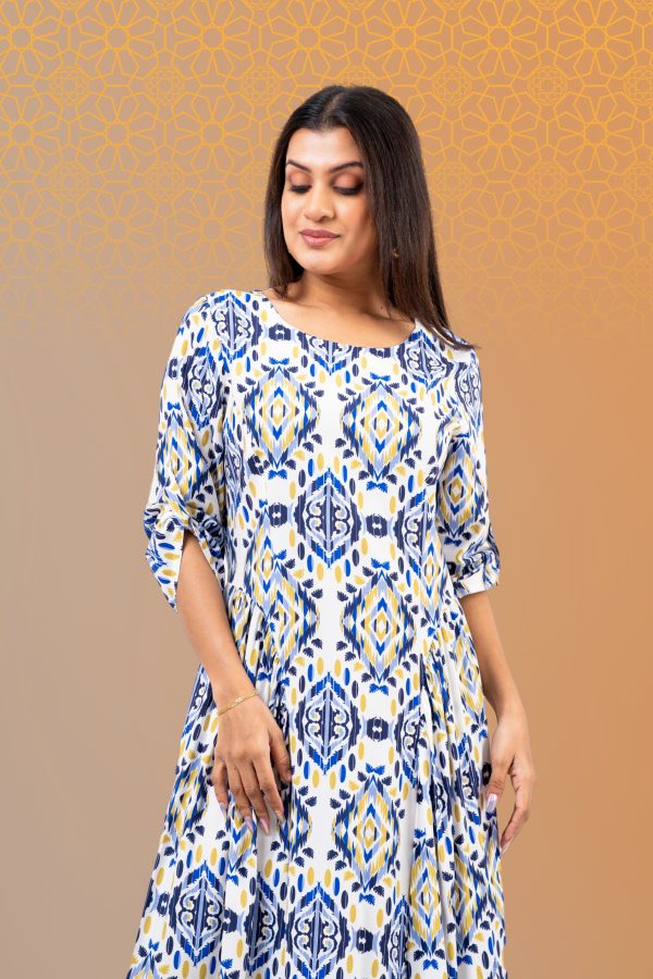 Hip Gather Detailed Midi Dress - Image 5