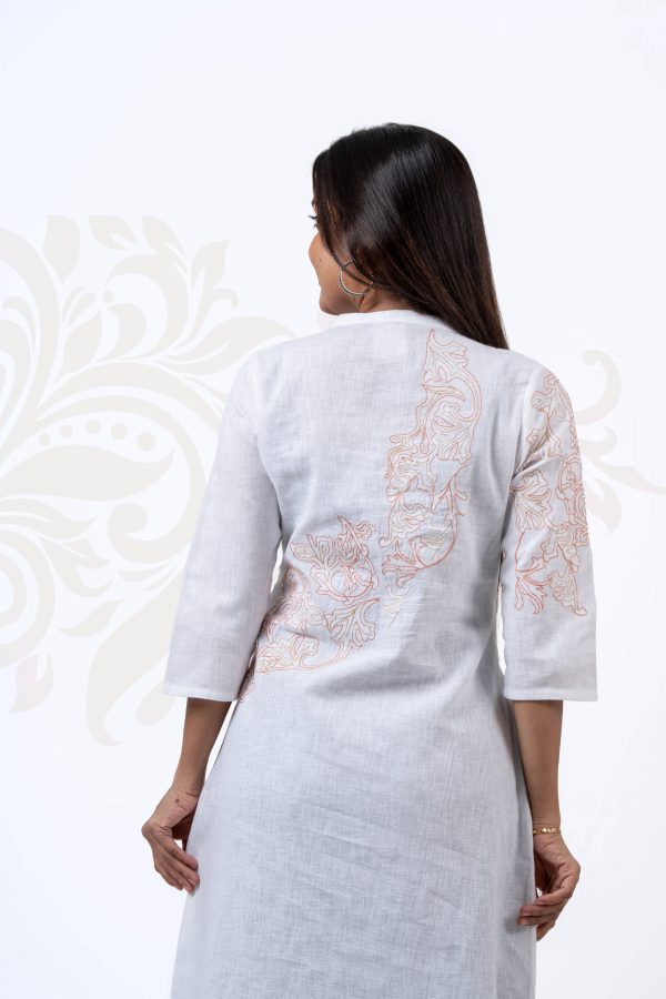 Front & Back Embroidered Maxi Dress - Image 5