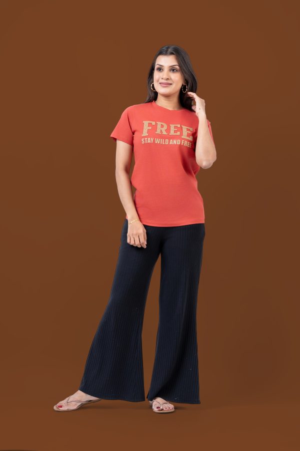 Emboss Print Regular-fit T-shirt - Image 3
