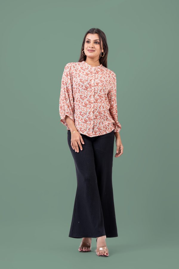 Floral Patterned Button-Down Blouse - Image 5