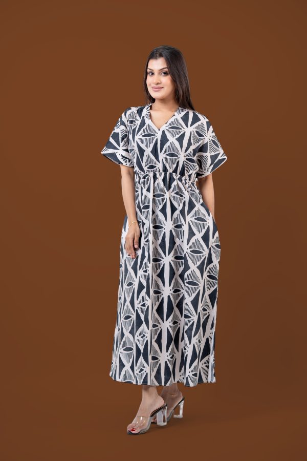 Printed Maggie Sleeve Maxi Dress - Image 4