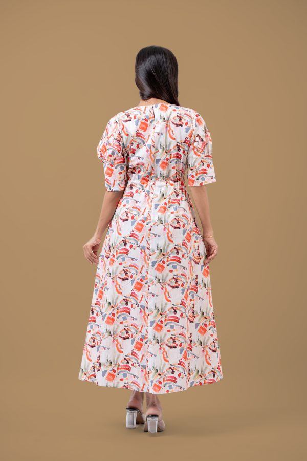 Abstract Printed Maxi Dress - Image 6