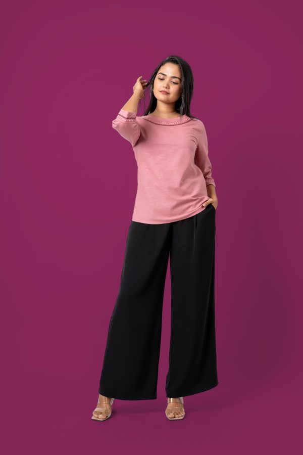 Geometric Embroidery Detailed Blouse - Image 5