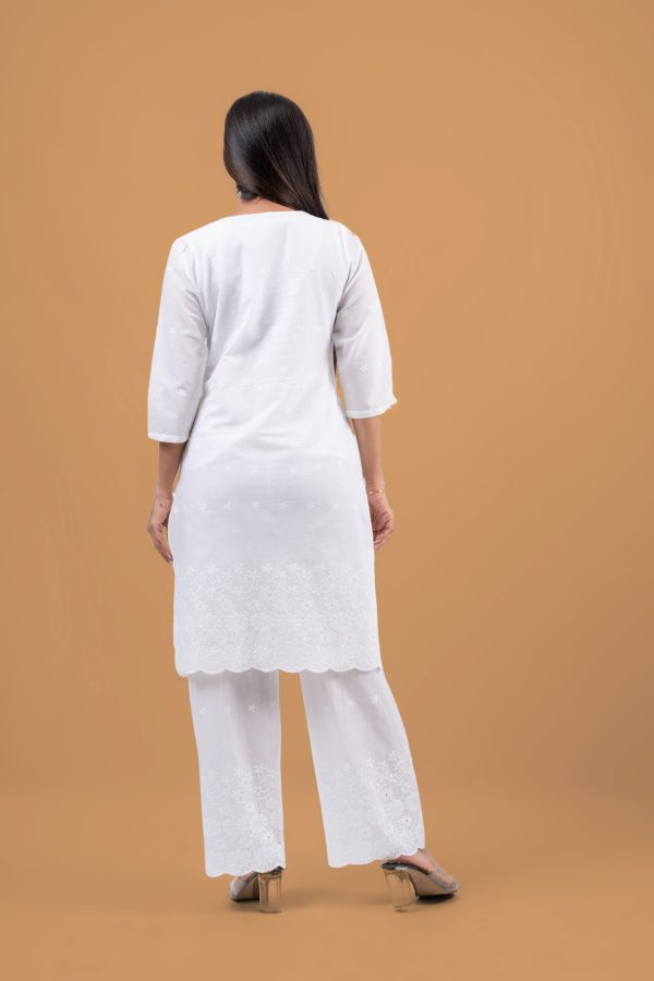 V Neck Kurta and Pants Set - Image 5