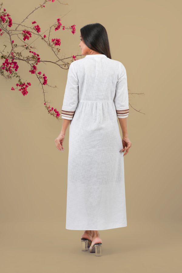 Tassel Embroidery Detail Maxi Dress - Image 5