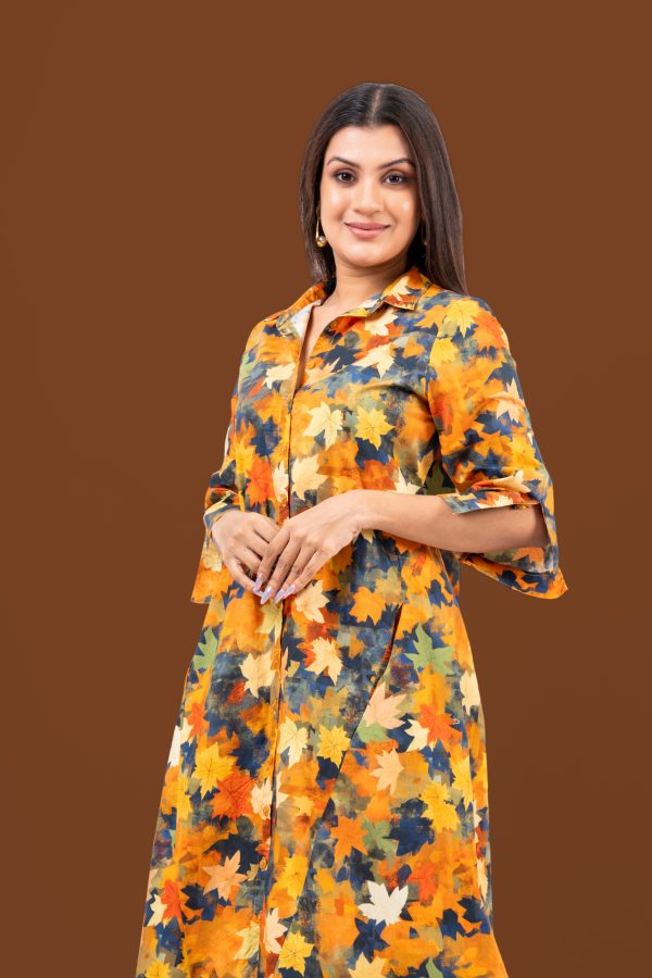 Autumn Patterned Maxi Dress - Image 2