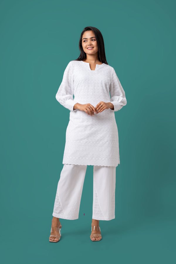 Cutlawn Kurta Top and Pants Set - Image 4