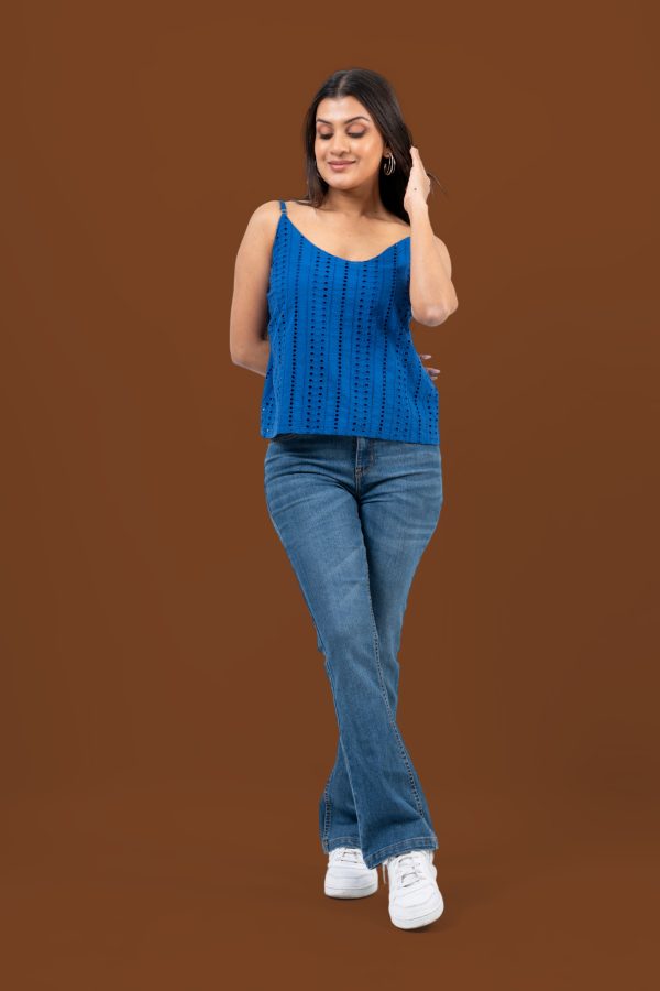 V-Neck Cutlawn Cami Top - Image 4