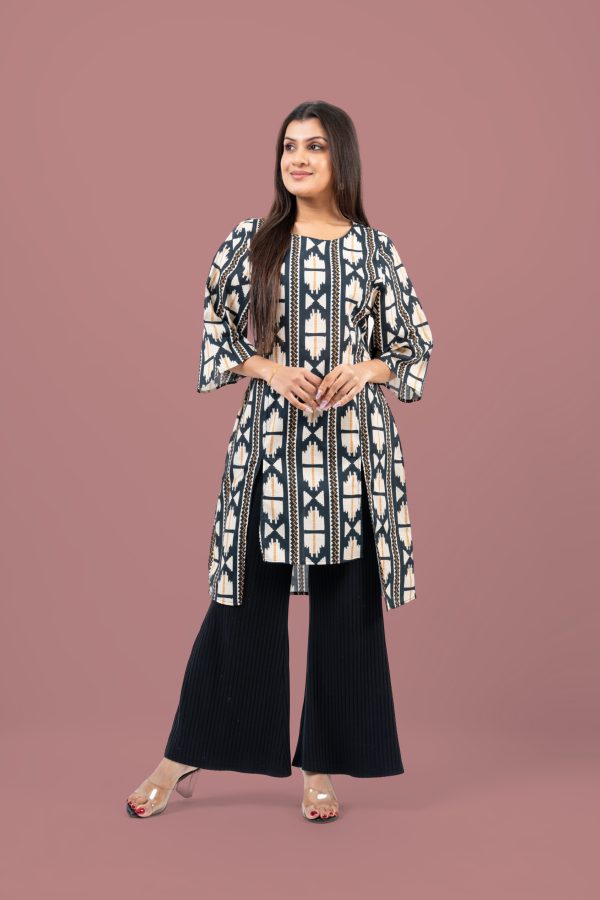 Double Slit Detail Kurta Top - Image 4