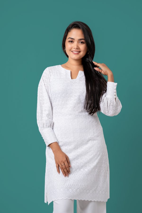 Cutlawn Kurta Top and Pants Set