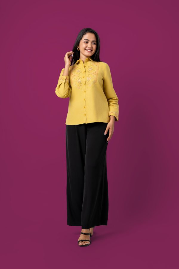 Embroidery Detail Shirt Blouse - Image 5