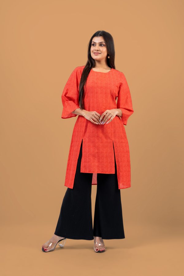 Double Slit Detail Kurta Top - Image 4