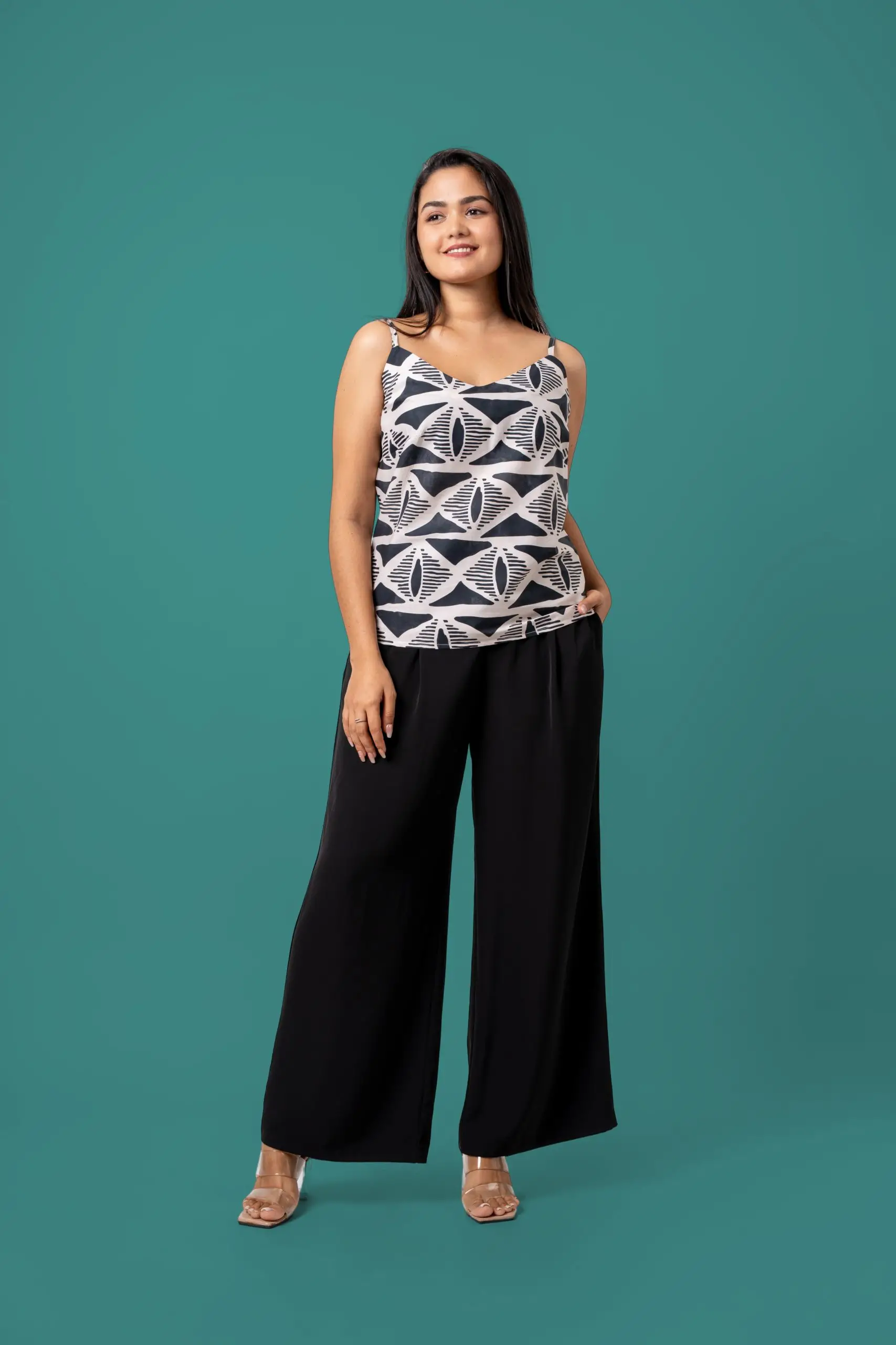 Abstract Patterned Cami Top - Image 3