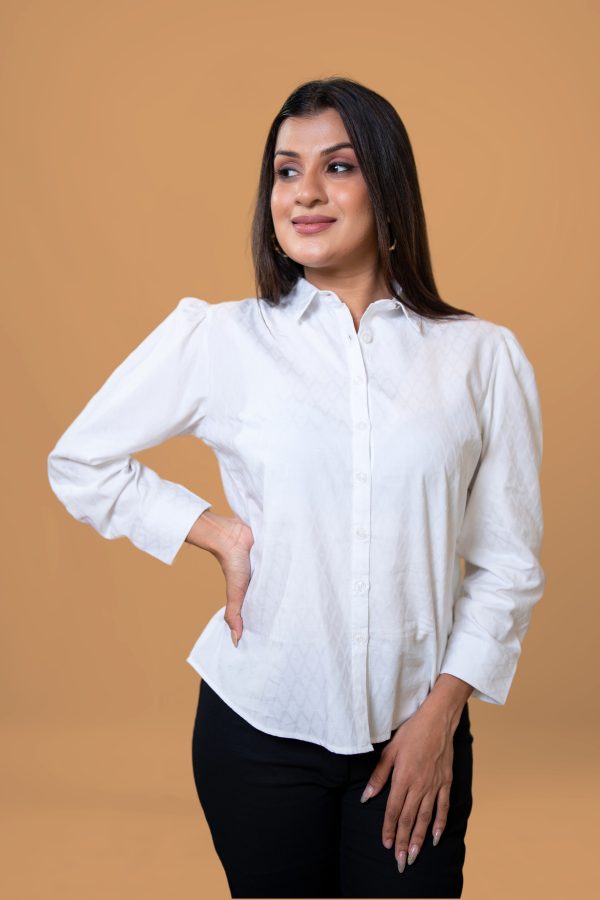 Grid Patterned Shirt Blouse - Image 2