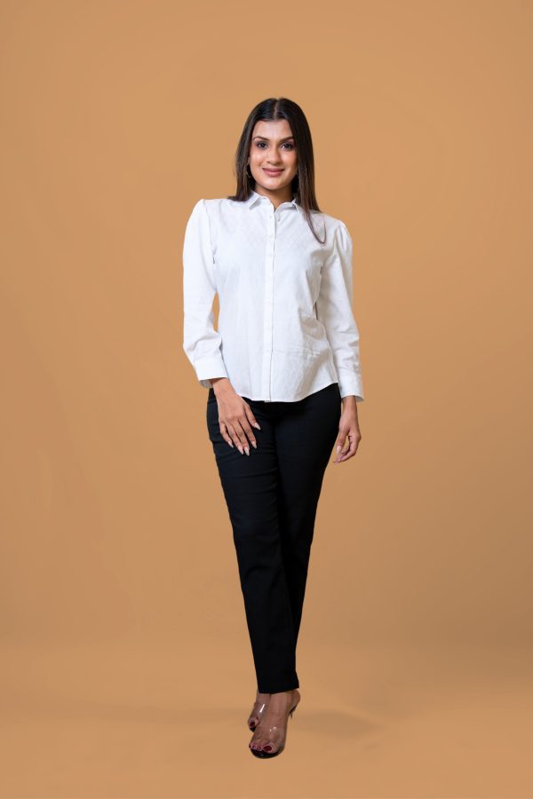 Grid Patterned Shirt Blouse - Image 4