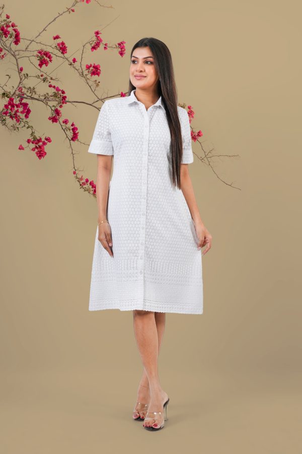 Cutlawn Button-Down Short Shirt Dress - Image 2