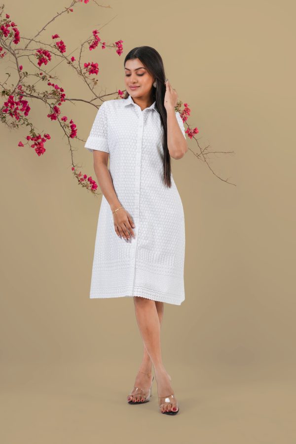 Cutlawn Button-Down Short Shirt Dress - Image 3
