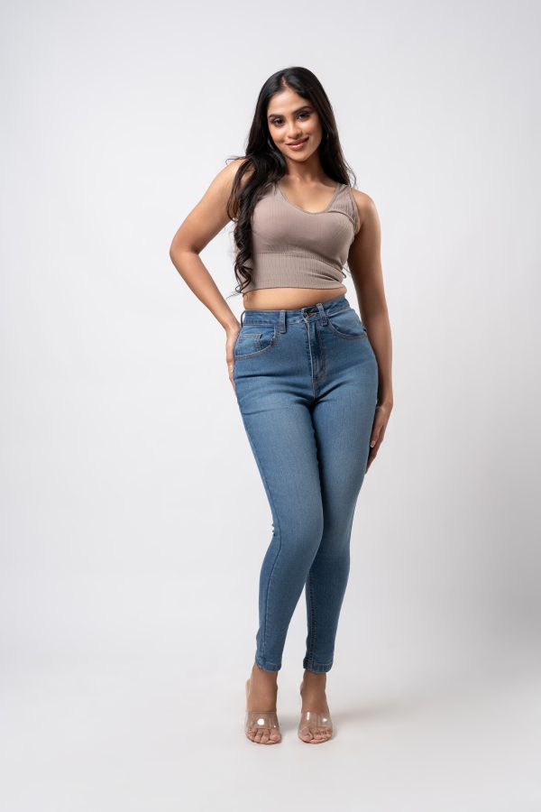 La Vivente Mid Waist Skinny Jean - Image 2