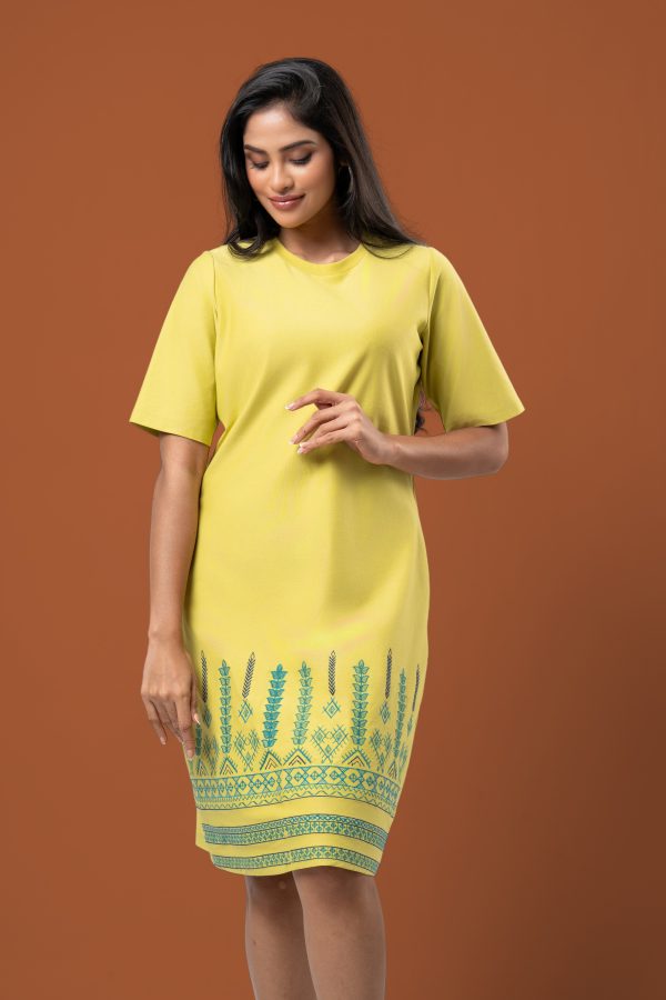 Embroidery Detailed Short T-Shirt Dress - Image 2