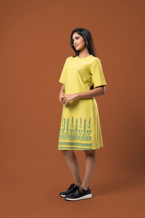 Embroidery Detailed Short T-Shirt Dress - Image 4
